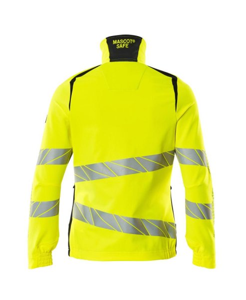 Zoom bild av Dam stretchjacka, gul/mörk marin